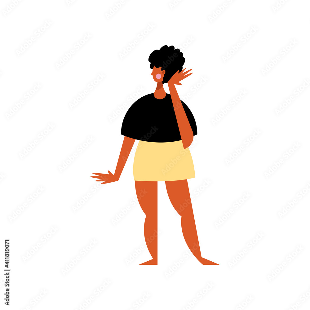 brunette young woman avatar character brunette young woman avatar character