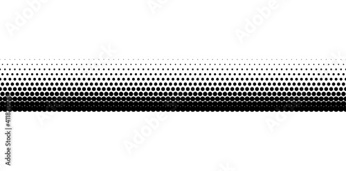 seamless halftone basic line border on the glass window. black vector illustration