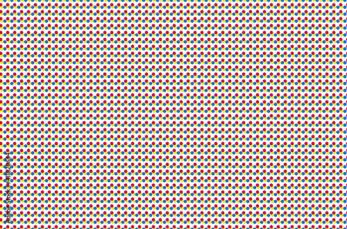 Obraz na płótnie seamless offset digital print pattern. halftone dots texture. cmyk color background w salonie