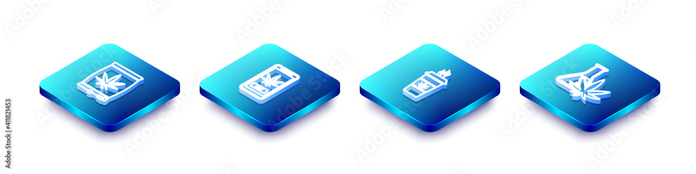 Set Isometric line Marijuana or cannabis seeds, Online buying marijuana, Cup coffee with and Test tube icon. Vector. Set Isometric line Marijuana or cannabis seeds, Online buying marijuana, Cup coffee with and Test tube icon. Vector.