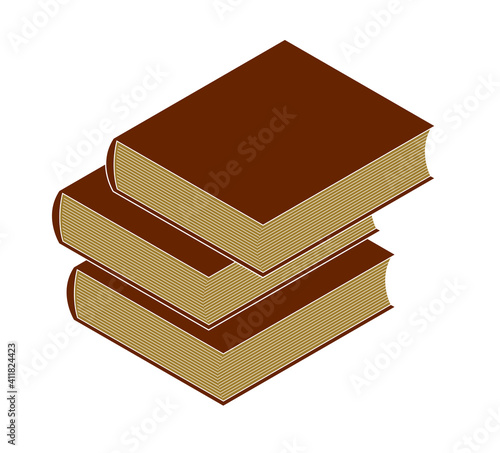 Books 3d isometric vector i...