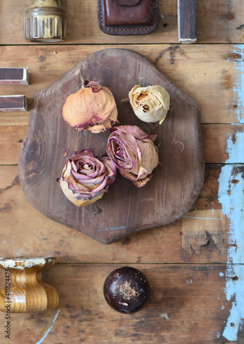 Wallpaper Mural flatlay vintage male brutal style, details Torontodigital.ca