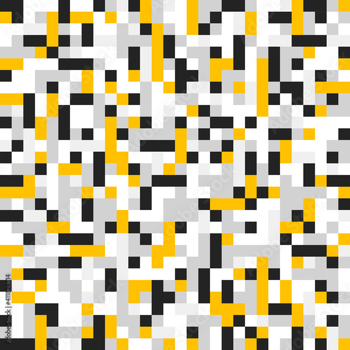 Mosaic seamless pattern, geometric chaotic tiling vector background for wallpapers, wrapping paper or website backgrounds.