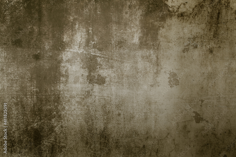 abstract grunge yellow painted wall background