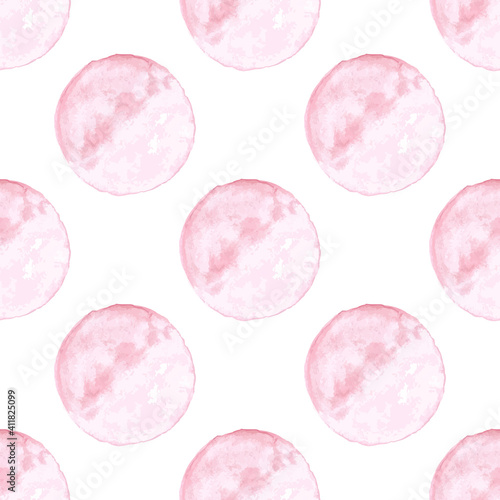Watercolor circle seamless ...