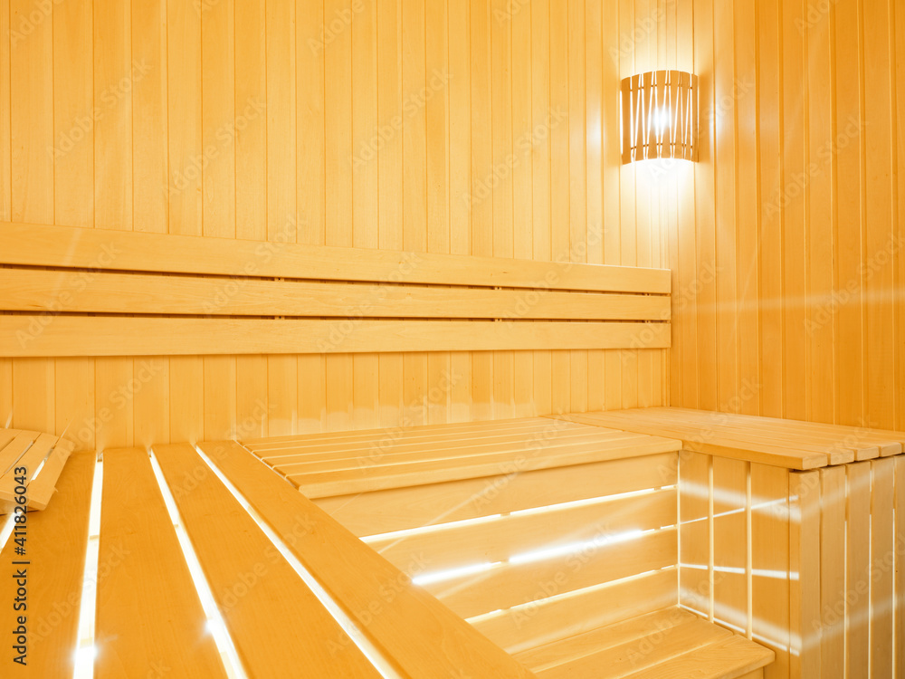 wooden sauna interior wood-fired sauna with LED lighting wooden sauna interior wood-fired sauna with LED lighting