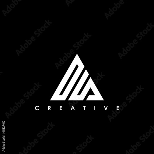 OS Letter Initial Logo Design Template Vector Illustration