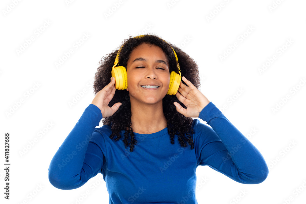 Teenager girl wearing blue sweater Teenager girl wearing blue sweater