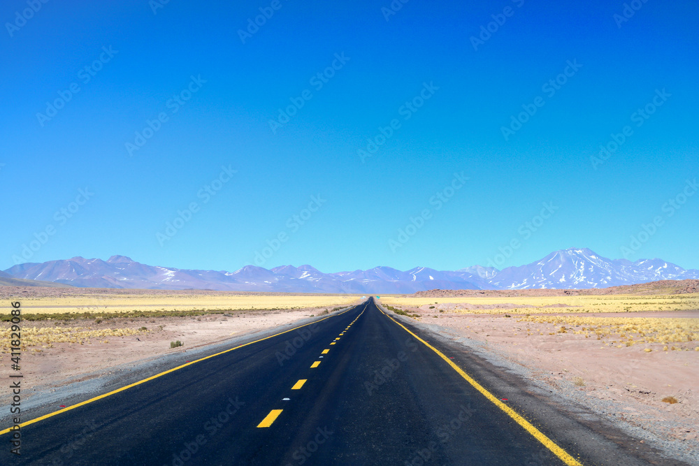 road in the atacama desert