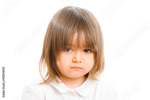 Картината върху платно Angry two years old girl