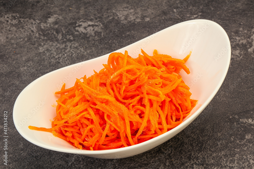 Korean carrot in the bowl Korean carrot in the bowl