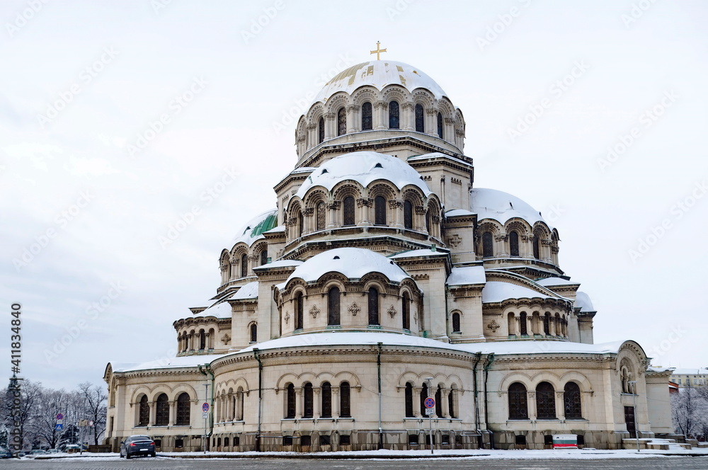 Fragment of the beautiful Eastern Orthodox Cathedral 
