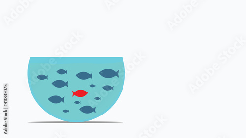 Business concept and business strategy of being different,  Think different, unique and stand out. 