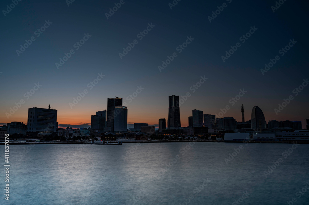大桟橋からの横浜夜景