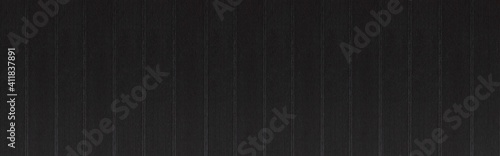 Panorama of Old black vintage wooden wall pattern and seamless background