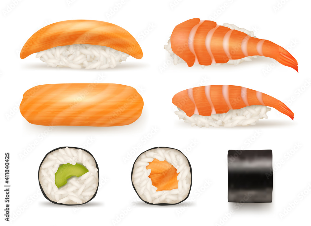  calamite da frigo   scelta di sushi Akami Tuna Realistico sushi giapponese models  