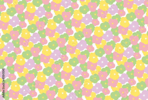 seamless pattern with flowers for banners, cards, flyers, social media wallpapers, etc.