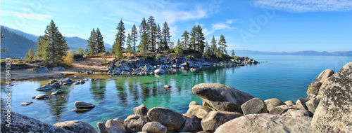 Beautiful clear water at Sand Harbor Lake Tahoe 