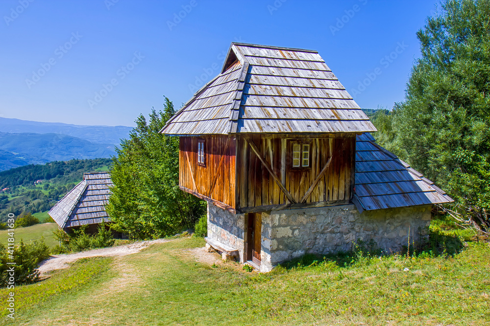 Old traditional wooden house in Serbia Old traditional wooden house in Serbia