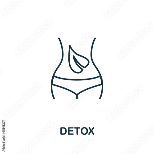 Detox icon. Simple illustration from biohacking collection. Creative Detox icon for web design, templates, infographics