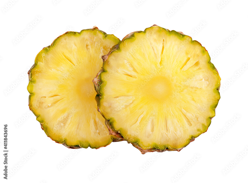 Fresh whole and cut pineapple isolated on white background. Fresh whole and cut pineapple isolated on white background.