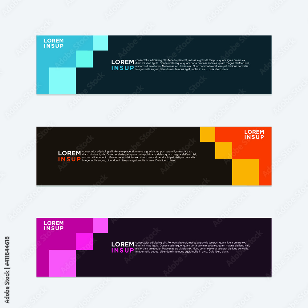 abstract geometric web design banner template isolated on dark grey background abstract geometric web design banner template isolated on dark grey background