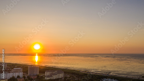 Fotografia Landscape with a view of the Doese and Duhnen districts in Cuxhaven