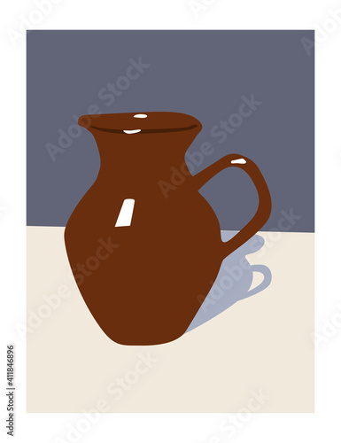 Illustration of brown jag