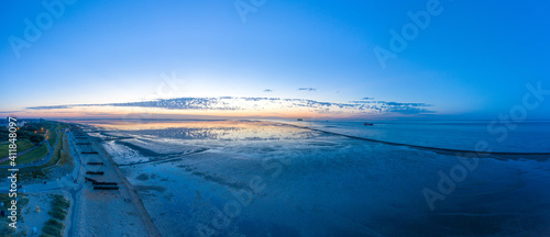 Landscape of the National Park Wadden Sea by Cuxhaven
