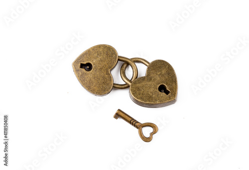 Heart shaped padlock. Valen...