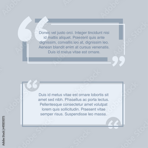 Quotes template in decorative frame block