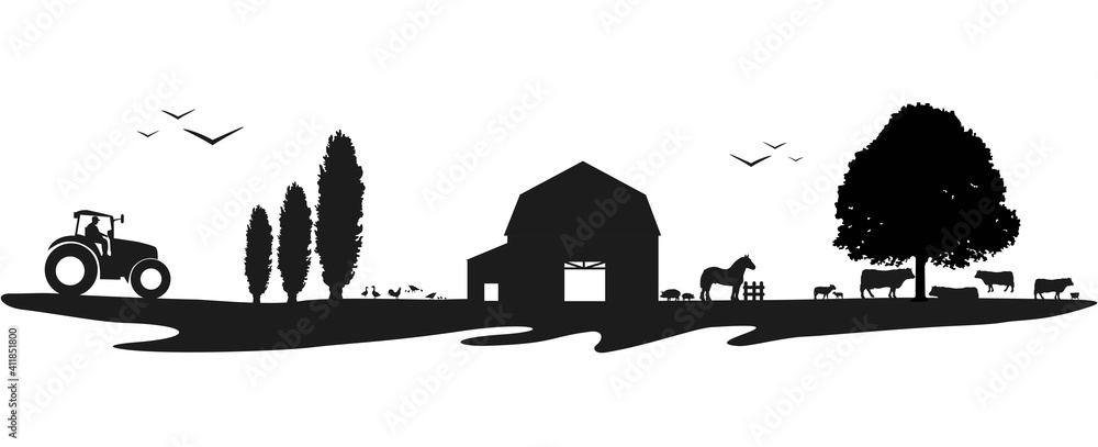 Obraz premium Paysage-agriculture
