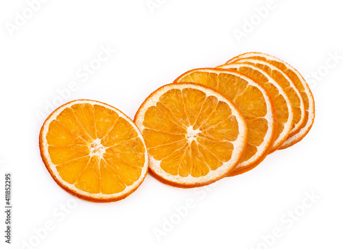 Dried orange isolated, on t...