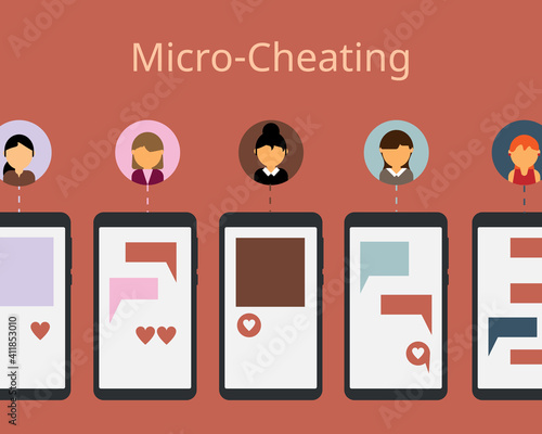 micro-cheating can ruin your relationship vector