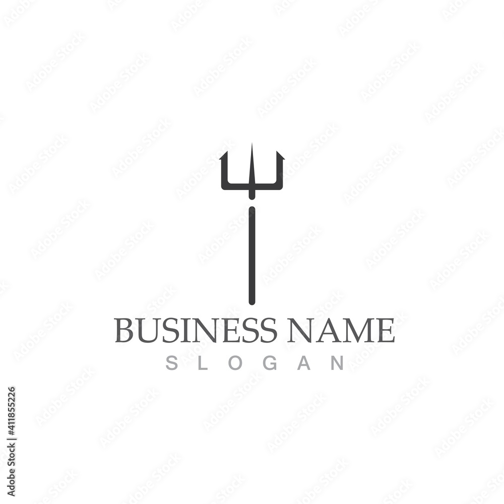Trident Logo Template vector icon Trident Logo Template vector icon