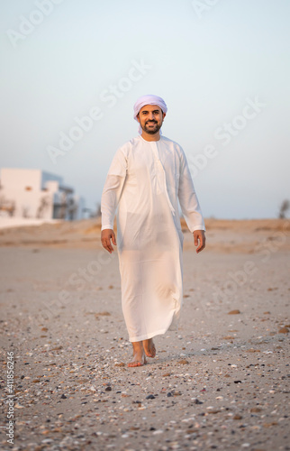 emirati man on the beach in UAE