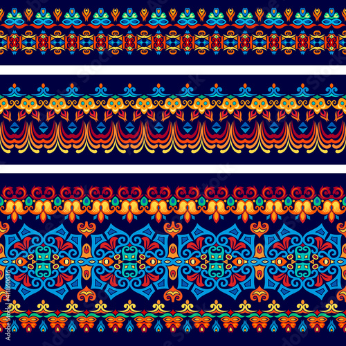 Vector abstract decorative ethnic ornamental stripes