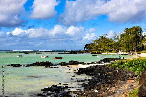 heavenly landscape on mauritius island photo