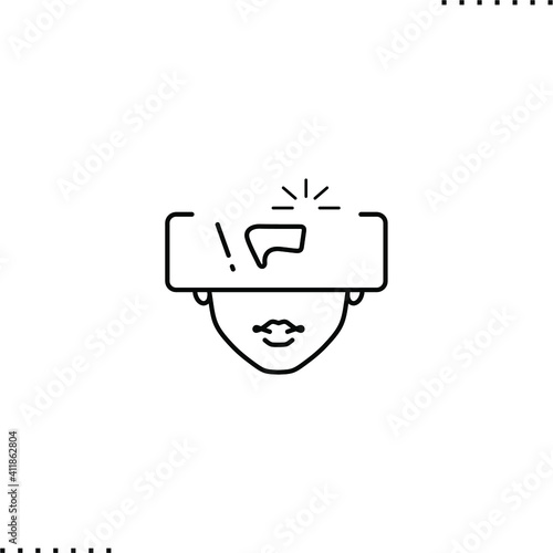 insight vector icon in outline