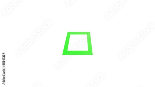 green check mark sign tick on black square checklist box animation on white background