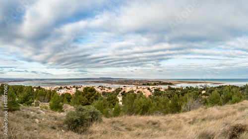 Leucate La Franqui vue de la falaise