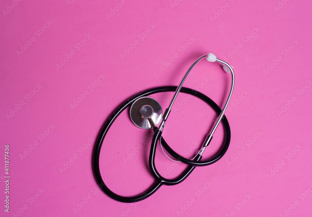 stethoscope on a black background stethoscope on a black background