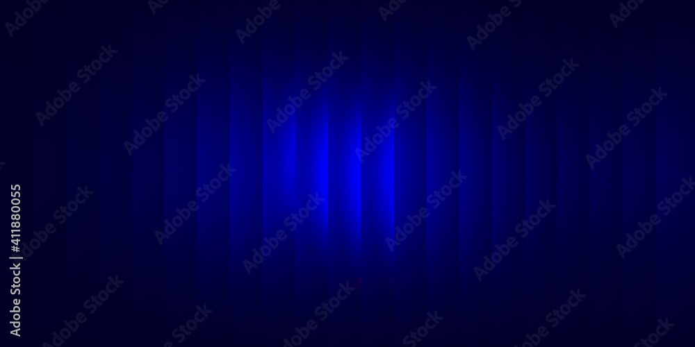 Abstract blue banner with light lines going through