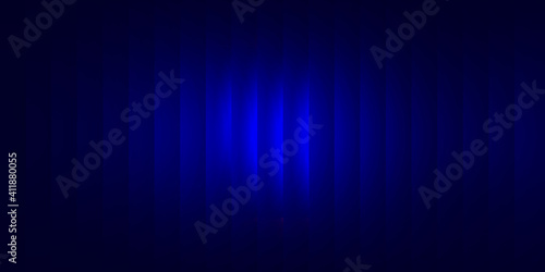 Abstract blue banner with light lines going through