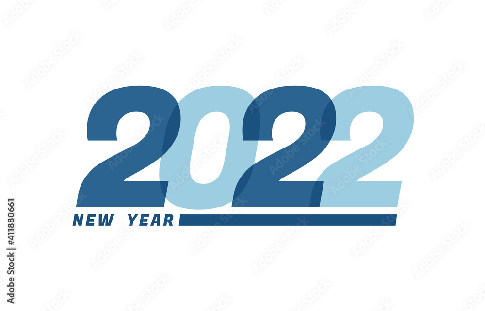 Happy New Year 2022. Happy New Year 2022 text design for Brochure design, card, banner Happy New Year 2022. Happy New Year 2022 text design for Brochure design, card, banner