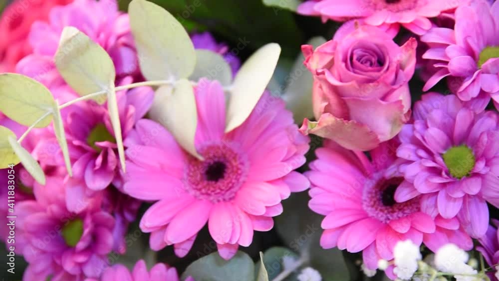 Daisies with pink petals. A bouquet of flowers for the bride. Accessories for the wedding day
Daisies with pink petals. A bouquet of flowers for the bride. Accessories for the wedding day