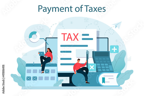Taxes payment concept. Idea of business accounting and audit.