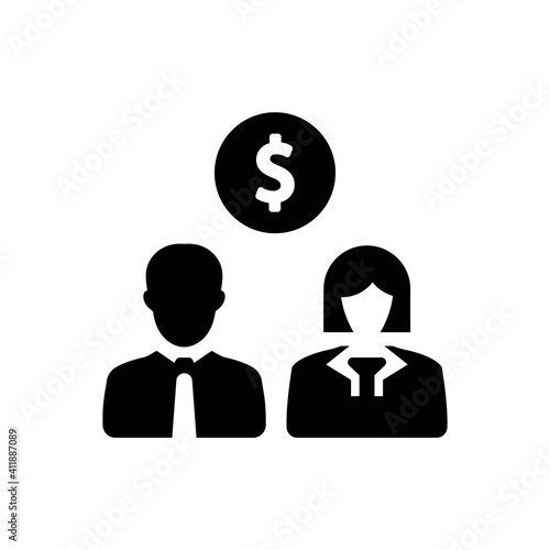 Salary investor icon