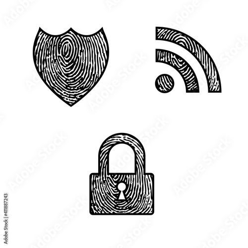 Fingerprint design elements