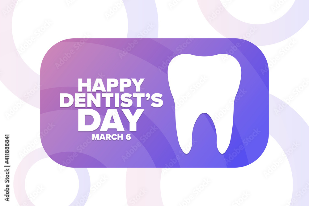 National Dentist’s Day. March 6. Holiday concept. Template for background, banner, card, poster with text inscription. Vector EPS10 illustration. National Dentist’s Day. March 6. Holiday concept. Template for background, banner, card, poster with text inscription. Vector EPS10 illustration.